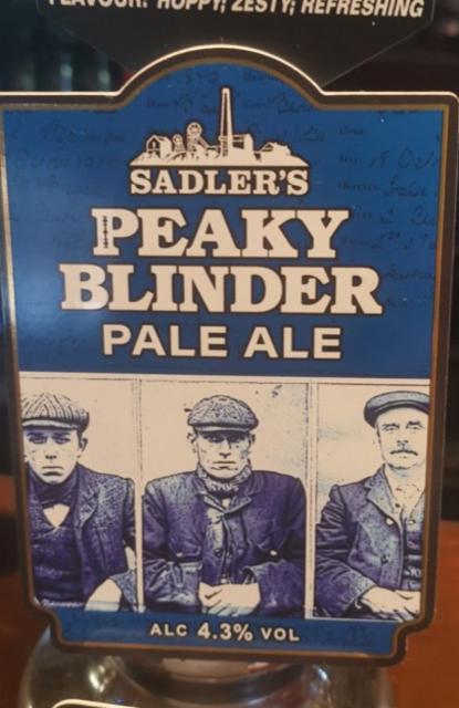 Peaky Blinder Pale Ale 4.3%, Sadler's Ales, England