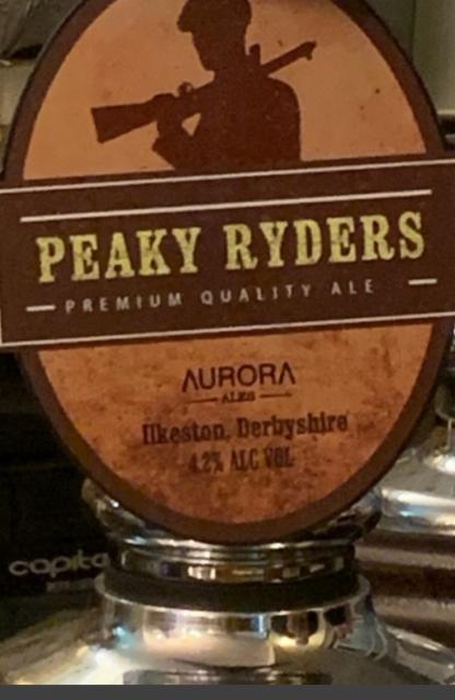 Peaky Ryders 4.2%, Aurora Ales, England