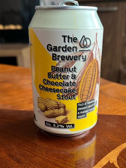 Peanut Butter & Chocolate Cheesecake Stout 6.2%, The Garden Brewery, Croatia