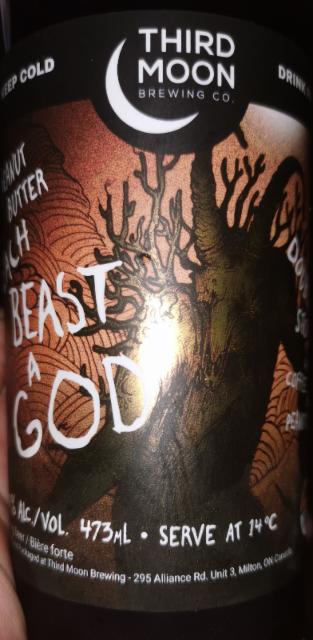 Peanut butter each beast a god 8.5%, Third Moon Brewing Company, Canada