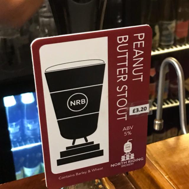 Peanut Butter Stout 5.0%, North Riding Brewery, England