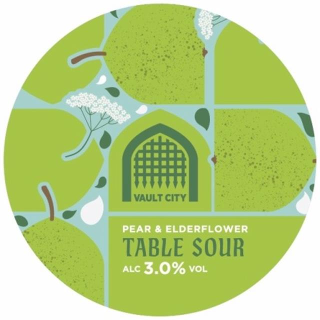 Pear & Elderflower Table Sour 3.0%, Vault City Brewing, Scotland