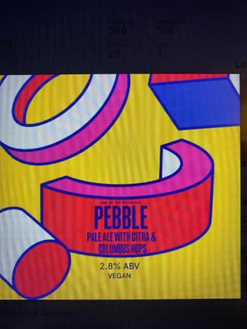 Pebble 2.8%, UnBarred Brewery, England