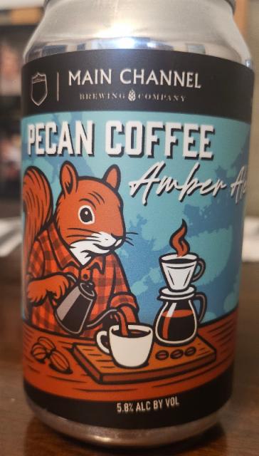 Pecan Coffee Amber 5.8%, Main Channel Brewing Company, United States