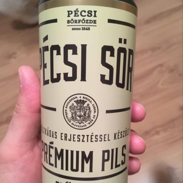 Pécsi Sör Prémium Pils Szűretlen 4.7%, Pécsi Sörfözde (Ottakringer), Hungary