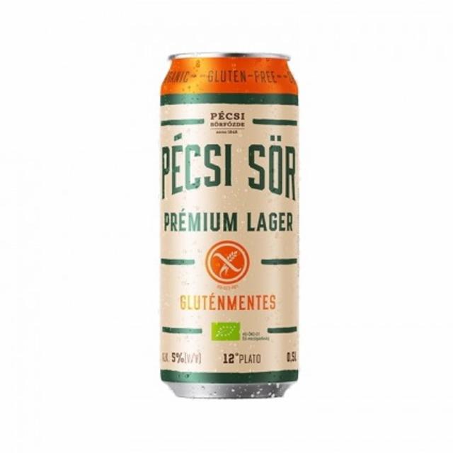 Pécsi Sör Prémium Lager Gluténmentes 5.0%, Pécsi Sörfözde (Ottakringer), Hungary