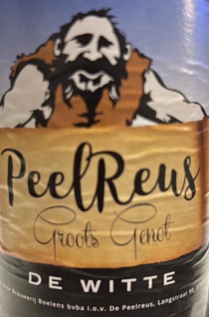 PeelReus Groots Genot De Witte 5.5%, Brouwerij Boelens, Belgium