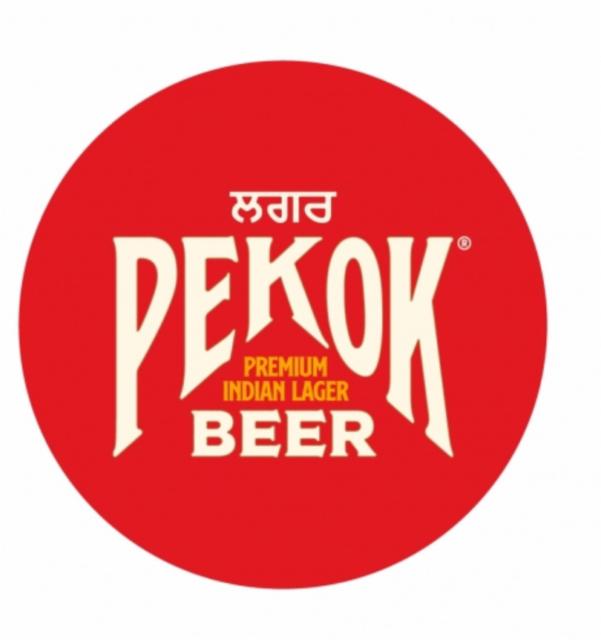 Pekok Premium Indian lager beer 4.0%, The Indian Brewery Company, England