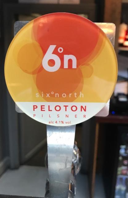 Peloton Pilsner 4.1%, Six° North Brewery, Scotland