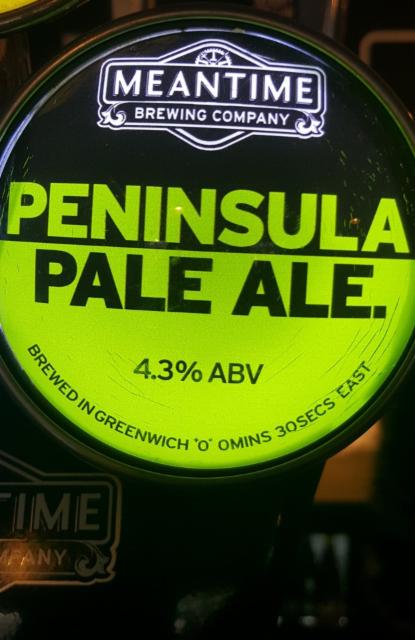 Peninsula Pale Ale. 4.3%, Meantime Brewing, England