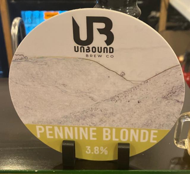 Pennine Blonde 3.8%, Unbound Brew Co., England