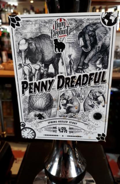 Penny Dreadful 4.5%, Bang The Elephant Brewing co, England
