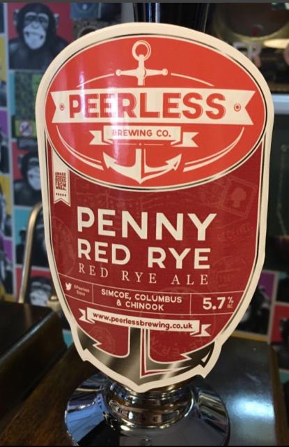 Penny Red Rye 5.7%, Peerless Brewing Company, England