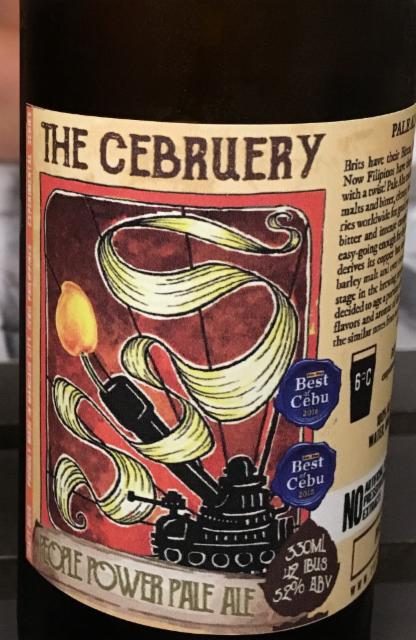 People power pale ale 5.2%, Cebruery Artisanal Ales, Philippines