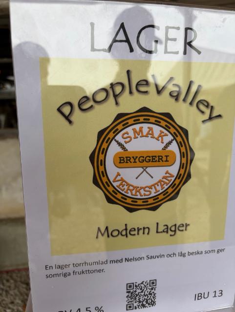 PeopleValley 4.5%, Smakverkstan Bryggeri /Redos AB, Sweden