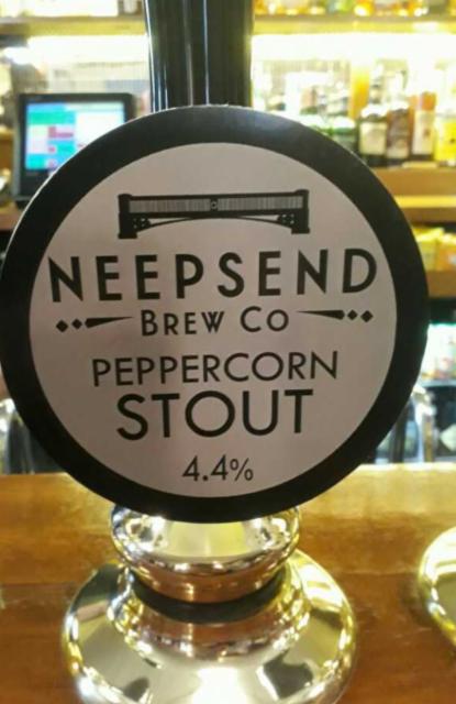 Peppercorn Stout 4.4%, Neepsend Brewery Ltd, England