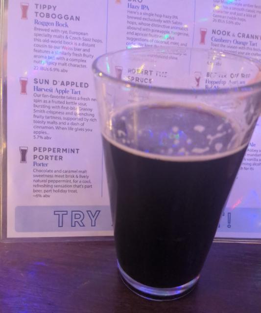 peppermint porter 6.0%, Vintage Brewing Company, United States