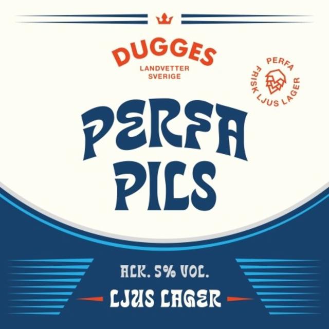 Perfa Pils 5.0%, Dugges Bryggeri, Sweden
