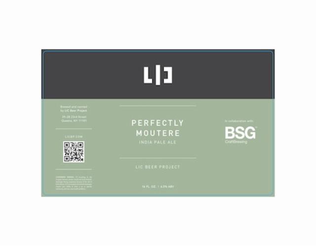 Perfectly Moutere 6.5%, LIC Beer Project, United States