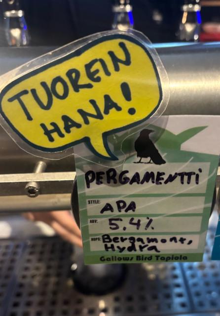 Pergamentti, Brew-Pub Gallows Bird