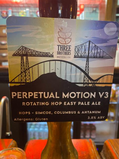 Perpetual Motion V3 3.8%, Three Brothers Brewing Co, England