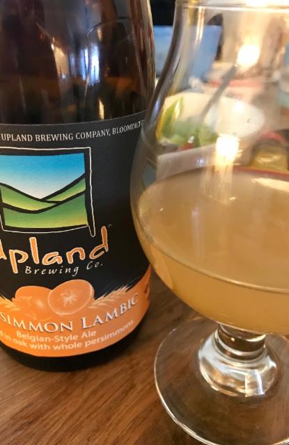 Persimmon Lambic (2016) 5.5%, Upland Brewing Company, United States