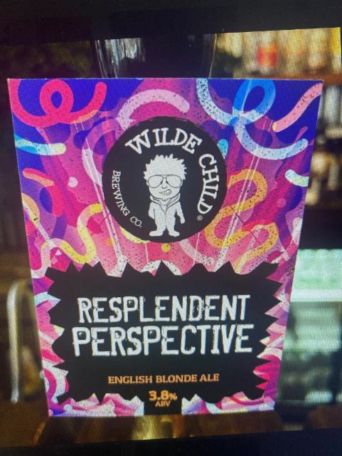 Pesplendent Perspective 3.8%, Wilde Child Brewing Co., England