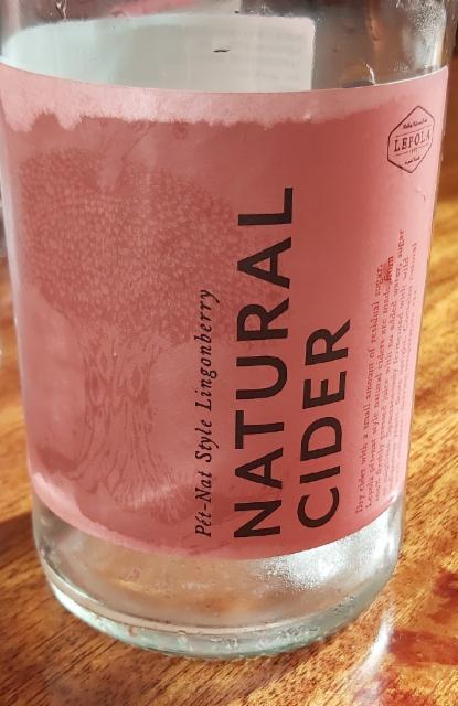 Pet-Nat Style Lingonberry Natural Cider 4.7%, Lepola Drinks, Finland