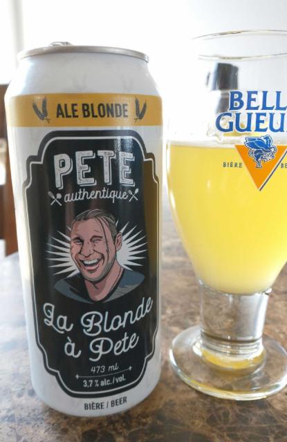 pete authentique la blonde à pete 3.7%, Brasserie MaltCo, Canada