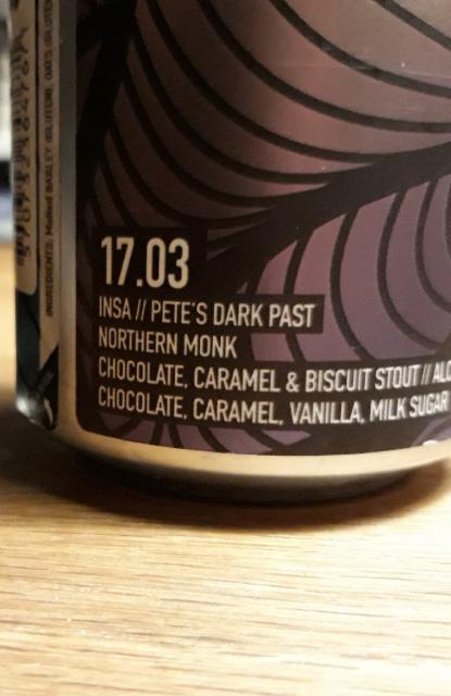 Patrons Project 17.03 Insa // Pete's Dark Past 7.0%, Northern Monk Brew Co., England