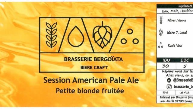 Petite Blonde Fruitée 4.0%, Brasserie Bergoïata, France