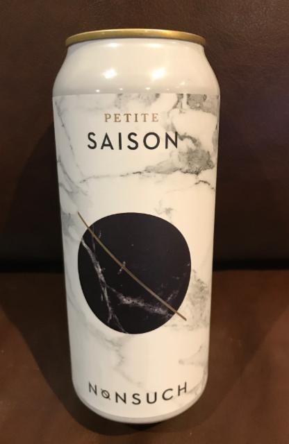Petite Saison 4.9%, nonsuch brasserie brewery, Canada