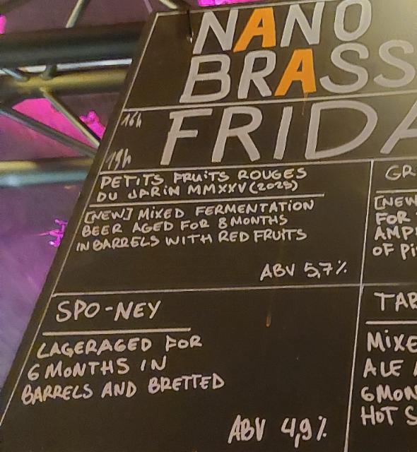 Petits Fruits Rouges Du Jardin MMXXV (2025) 5.7%, Nano Brasserie SPO, France