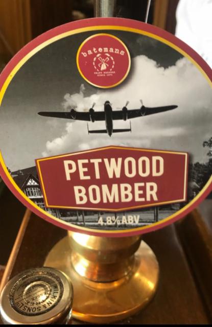 Petwood Bomber 4.8%, Batemans Brewery, England