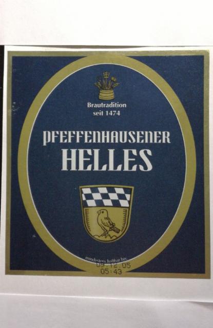 Pfeffenhausener Helles, Brauerei Pöllinger