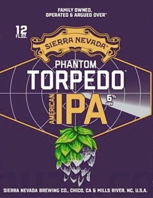 Phantom Torpedo 6.0%, Sierra Nevada Brewing Company, United States
