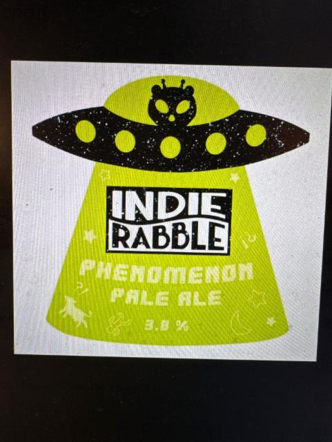 Phenomenon 3.8%, Indie Rabble Brewing Company, United Kingdom