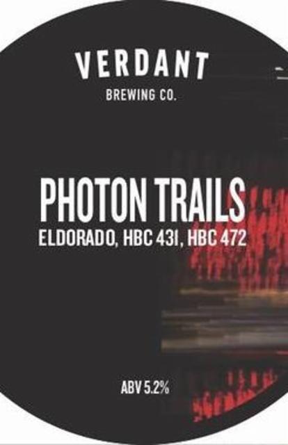Photon Trails El Dorado, HBC 431, HBC 472 5.2%, Verdant Brewing Co., England
