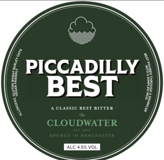 Piccadilly Best 4.5%, Cloudwater Brew Co., England