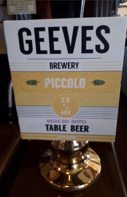 Piccolo 3.6%, Geeves Brewery Ltd, England