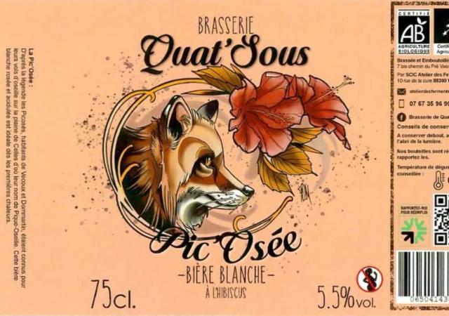 Pic'Osée, Brasserie De Quat'Sous