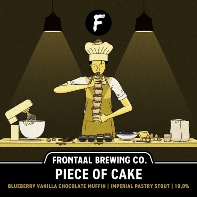 Piece Of Cake - Blueberry Vanilla Chocolate Muffin 10.0%, Brouwerij Frontaal, Netherlands