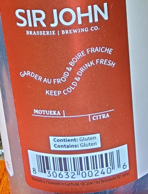 piege a renaro a ours 6.0%, Brasserie Sir John Brewing Co., Canada