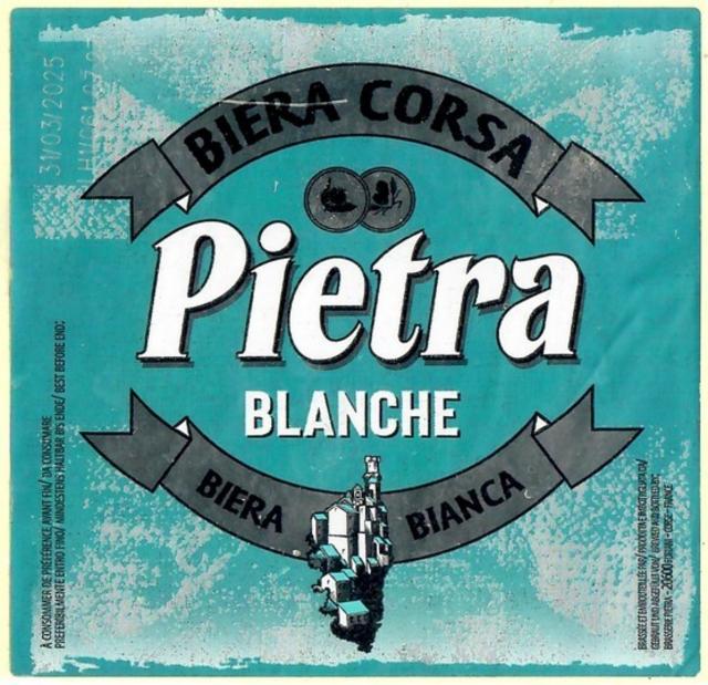 Pietra Blanche 5.5%, Brasserie Pietra, France