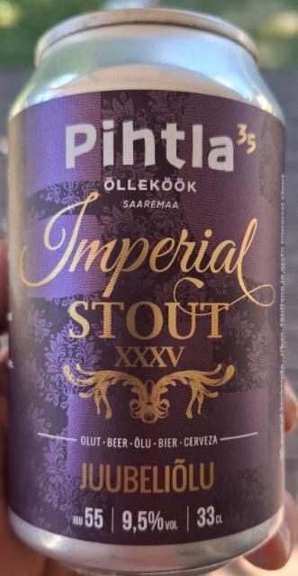 Pihtla imperial stout 9.5%, Pihtla Ōlleköök, Estonia