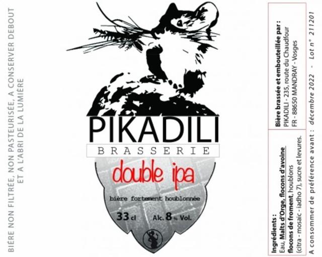 Pikadili Double IPA 8.0%, Brasserie Pikadili, France