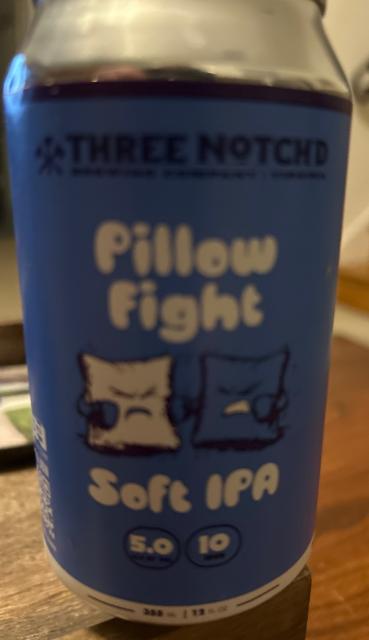 Pillow Fight Soft IPA, Three Notch'd Brewing Company