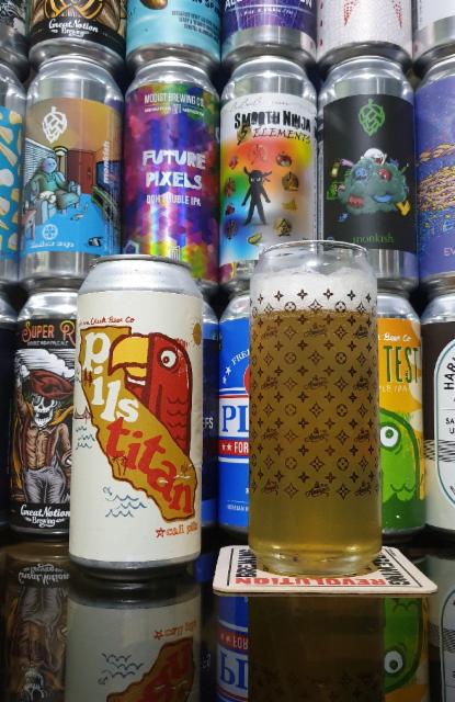 pils titan 5.8%, Green Cheek Beer Co., United States