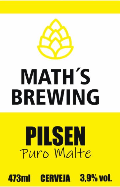 Pilsen Puro Malte 3.9%, Math's Brewing, Brazil