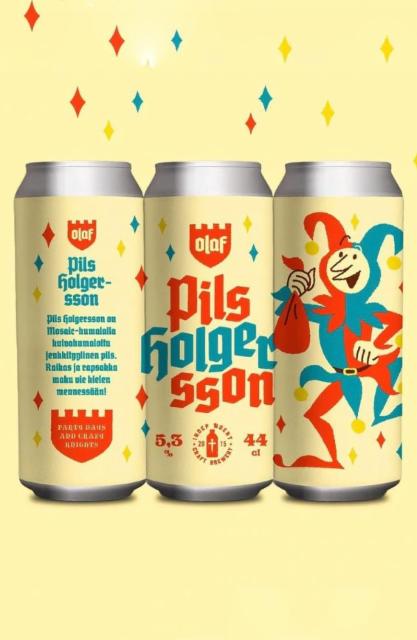 Pils Holgersson 5.3%, Olaf Brewing, Finland